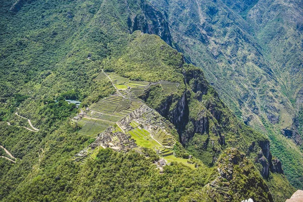 Machu Picchu aéreo — Foto de Stock