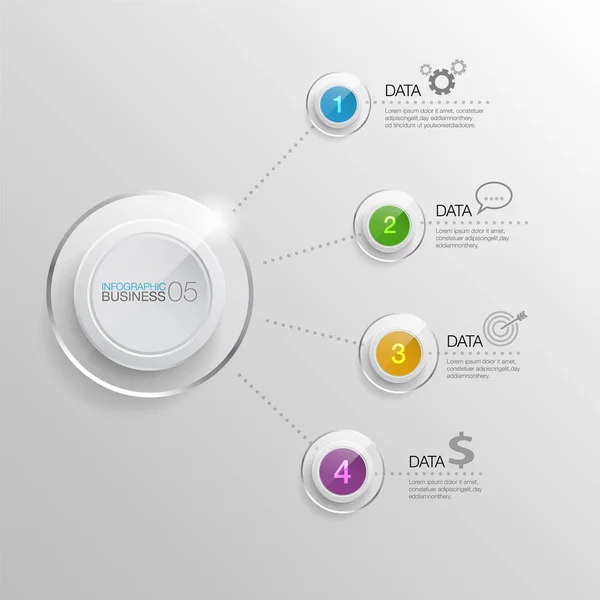 Infographic Bussiness 05 — Stok Vektör