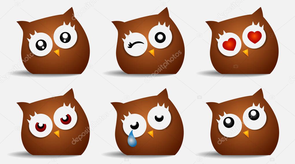 face owl emoticons