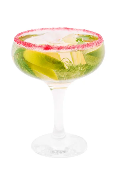 Cóctel Mojito Sobre Fondo Blanco — Foto de Stock