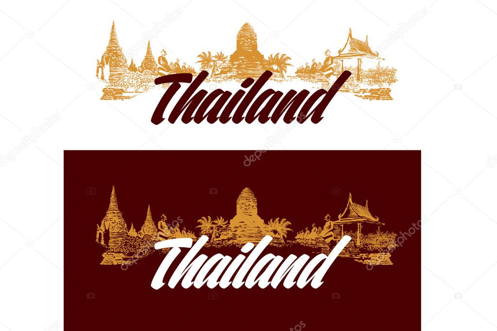 Thailand vector illustration