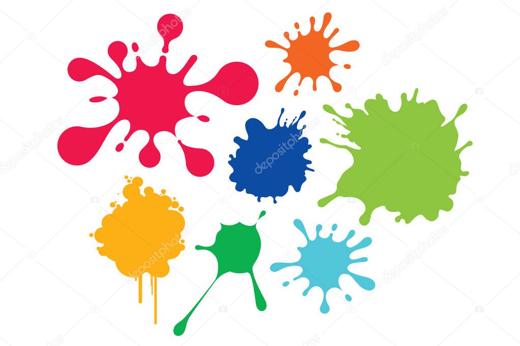 Multi-colored vector blots