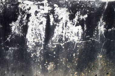 Hasarlı sıva katmanı Meydanı arka plan doku duvar eski beton. Siyah gri çimento dokulu yüzeyi