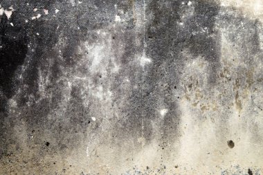 Hasarlı sıva katmanı Meydanı arka plan doku duvar eski beton. Siyah gri çimento dokulu yüzeyi