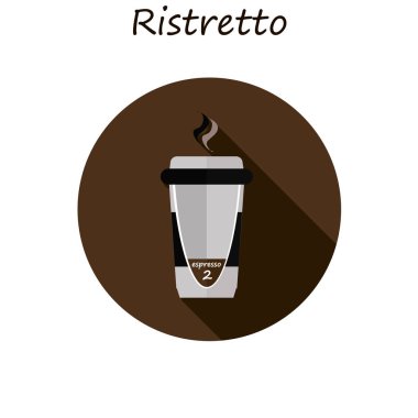 Ristretto, kağıt bardak kahve