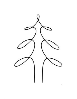 Ağaç, çizgi çizilmiş