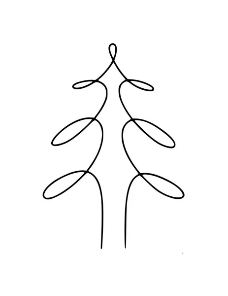 Tree, hand-drawn line — Stock Photo, Image