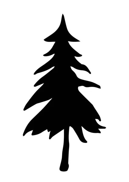 Árbol de Navidad vector con grandes detalles — Vector de stock