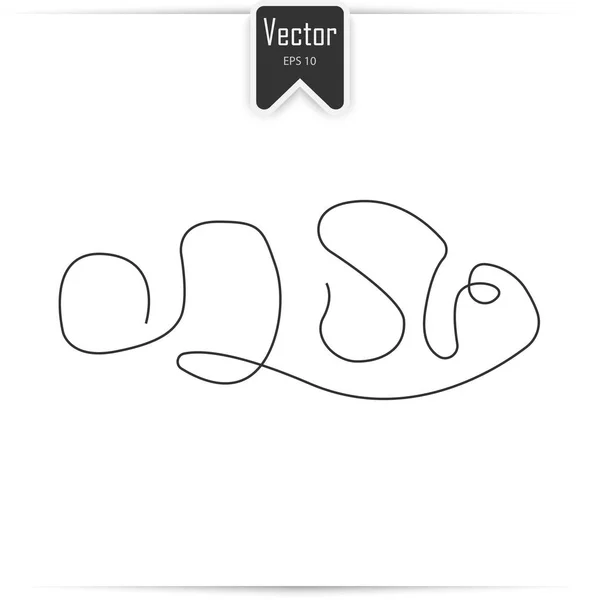 Bohóchal egy sorban — Stock Vector