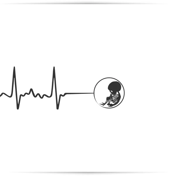 Icono del aborto. Firmar pro vida y pro elección . —  Fotos de Stock