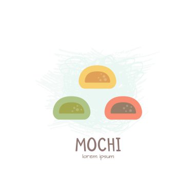 Mochi - Japon tatlı vektör çizim