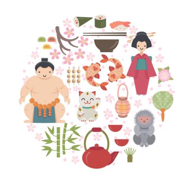 Japon vektör toplama 