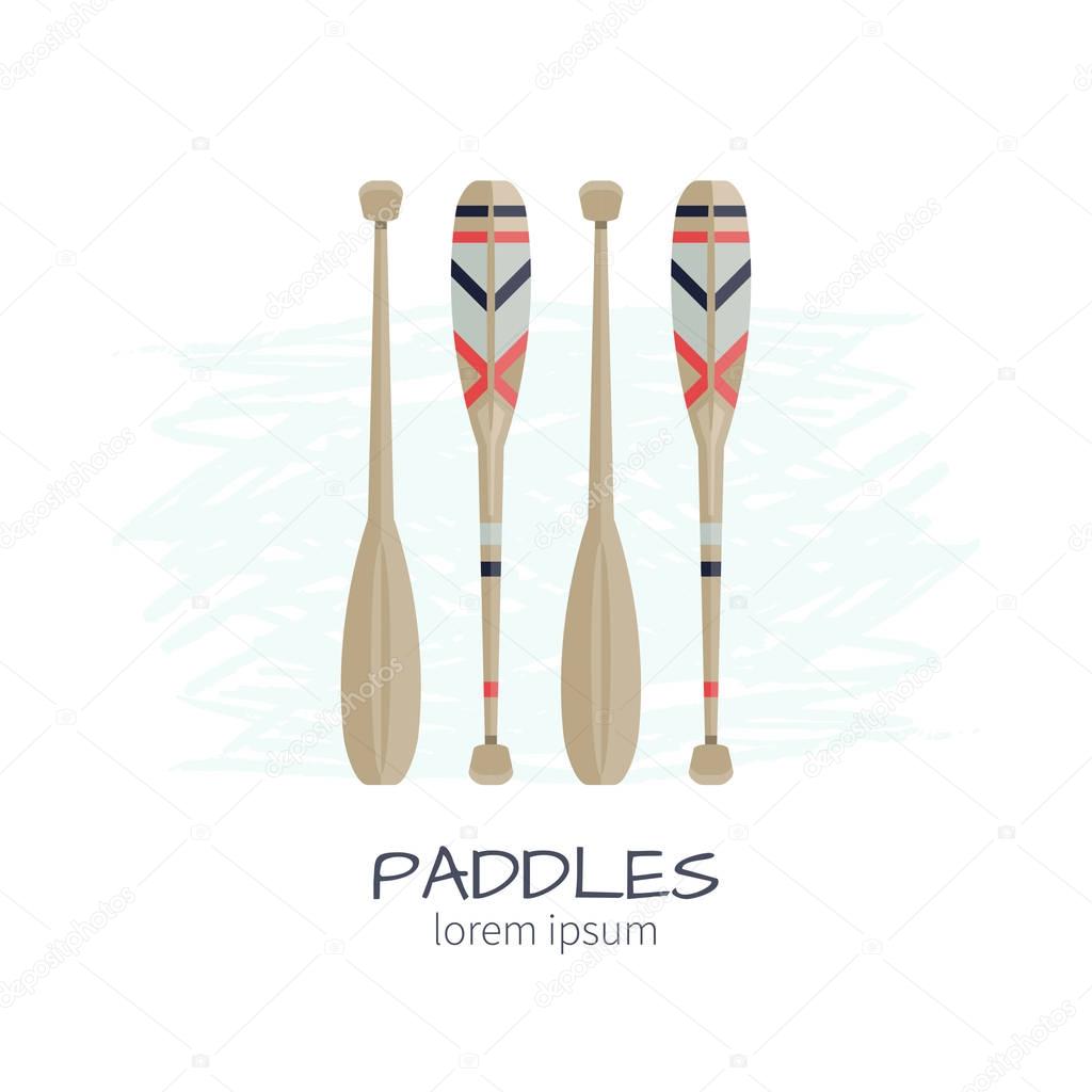 Vector Illustration of Paddles.