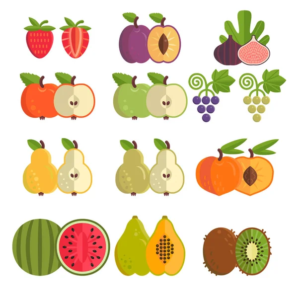 Векторна колекція фруктів . — стоковий вектор