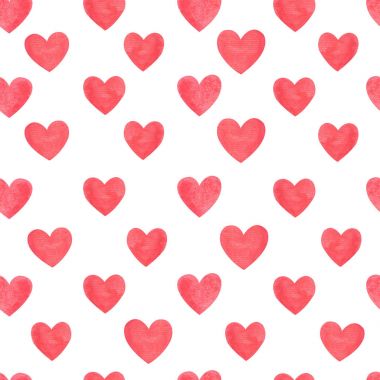 Kırmızı kalpler seamless modeli