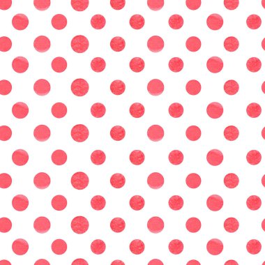 Kırmızı puantiyeli seamless modeli.