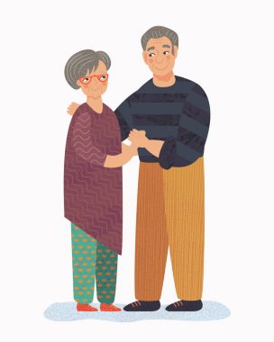 üst düzey çift ayakta birlikte