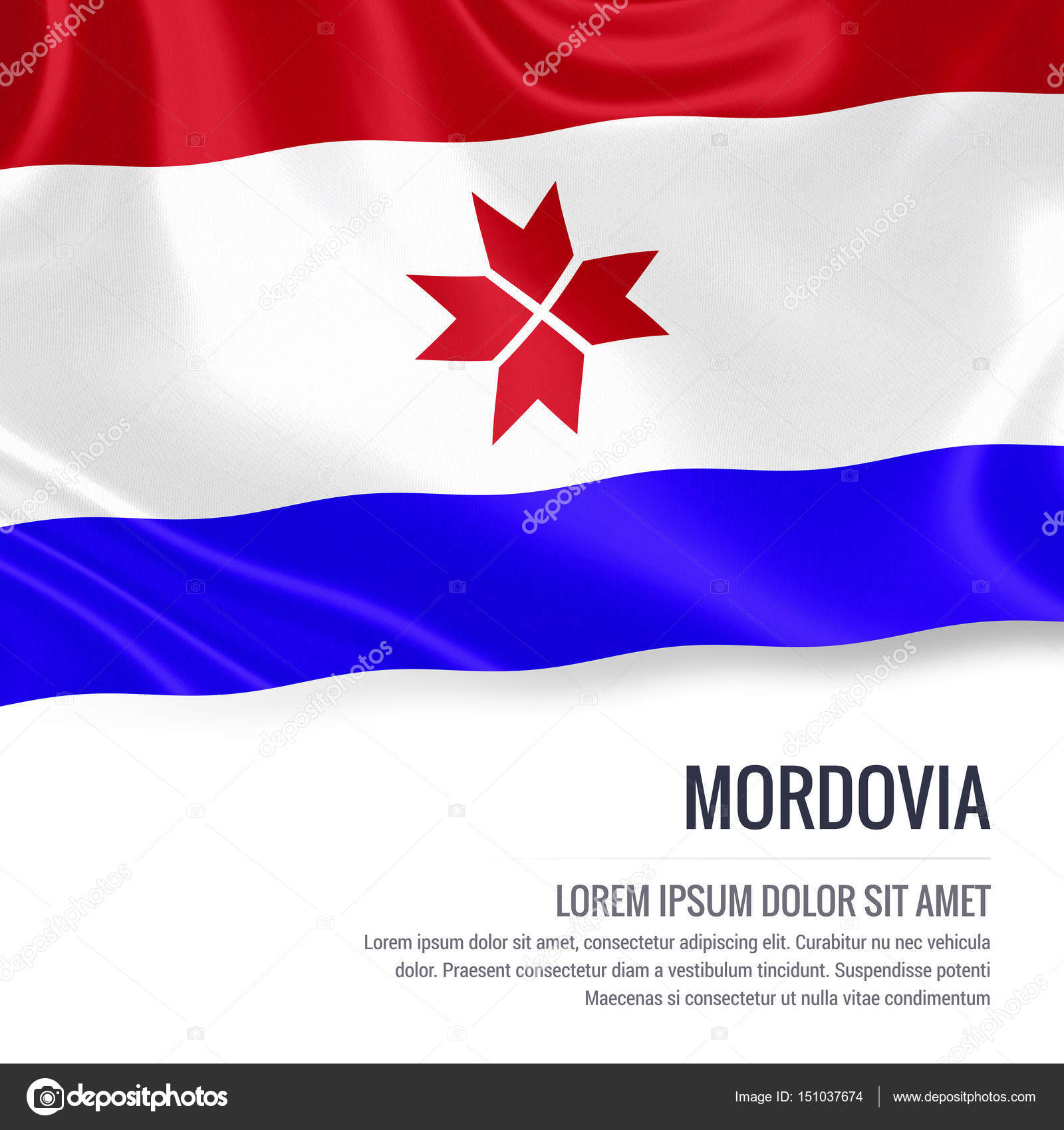 Флаг Республики Мордовия Фото