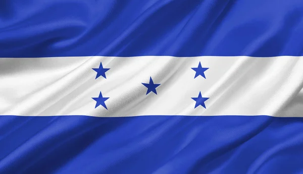 Honduras Flag Waving Wind Illustration — Stock Photo, Image