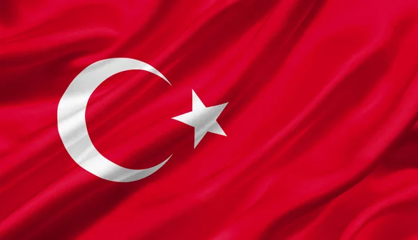 Bandera Turquía Ondeando Con Viento Ilustración Imágenes De Stock Sin Royalties Gratis