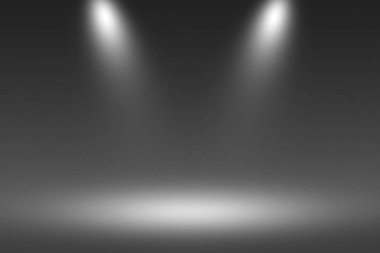 Siyah arka plan - bulanık sonsuz karanlık zemin üzerinde ürün Showscase projektör