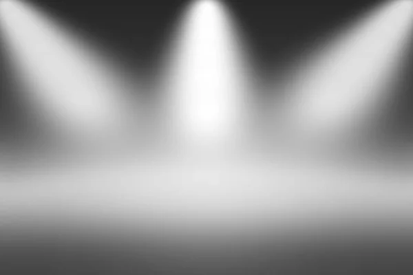 Product Showscase Spotlight Background - Foggy Infinite Dark Horizon Floor — Stock Photo, Image