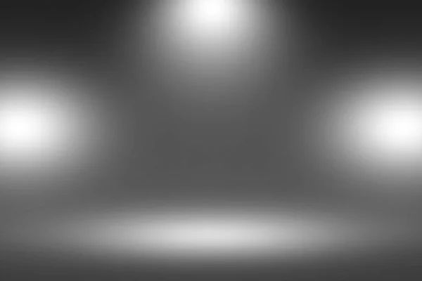 Reflektor Showscase produktu na czarnym tle - rozmyte nieskończone Ciemna podłoga — Zdjęcie stockowe
