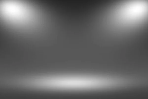 Produkt Showscase Spotlight på svart bakgrund - Fuzzy oändliga mörka golv — Stockfoto