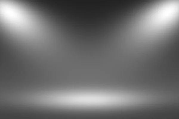 Produkt Showscase Spotlight på svart bakgrund - Fuzzy oändliga mörka golv — Stockfoto