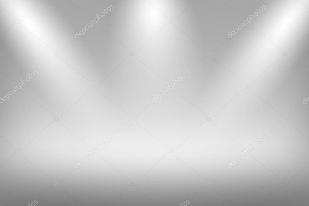 Product Showscase Spotlight on Foggy Background - Soft and Fuzzy Infinite White Floor