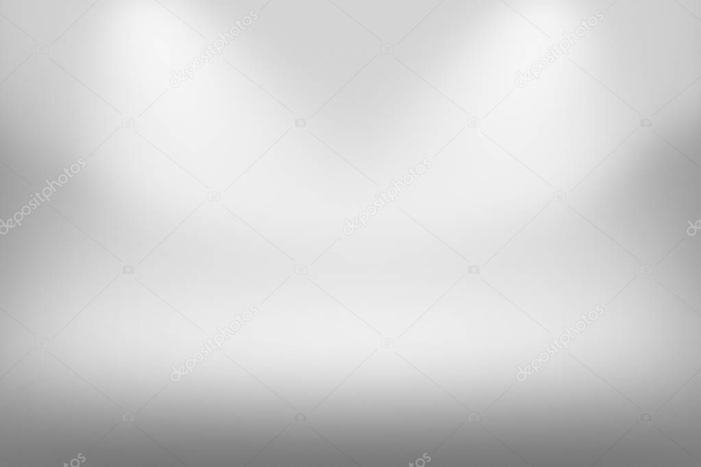 Product Showscase Spotlight on Foggy Background - Soft and Fuzzy Infinite White Floor