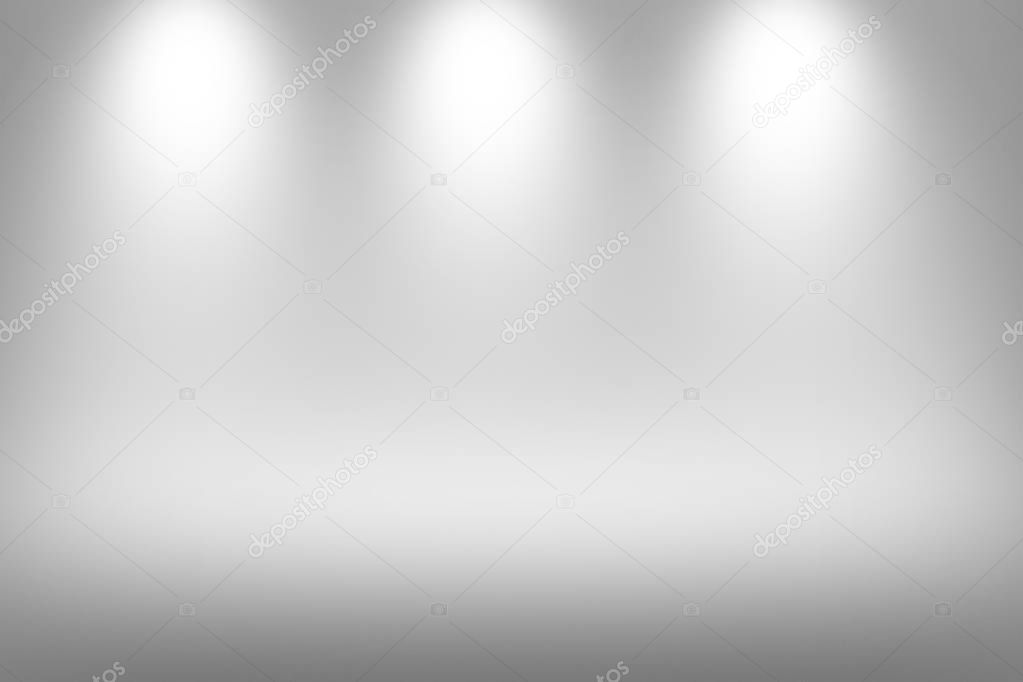 Product Showscase Spotlight on Foggy Background - Soft and Fuzzy Infinite White Floor