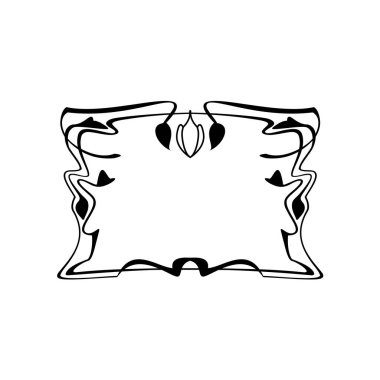 Vintage kaligrafi kare çerçeve dekoratif çiçek kenarlık öğesi Flourishes ile