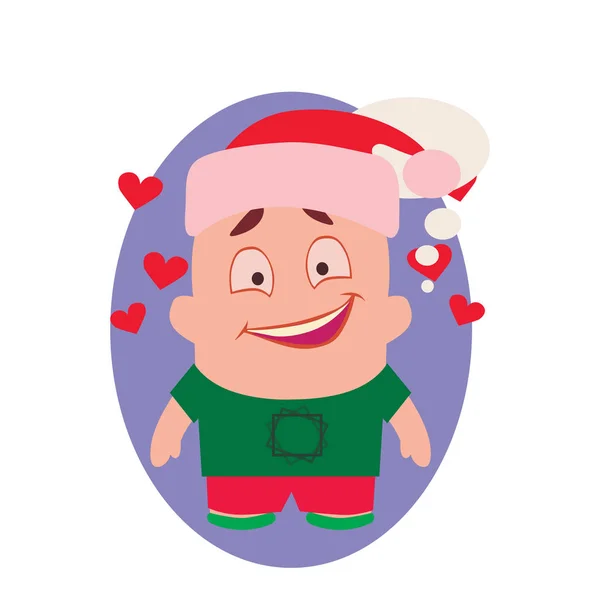 Avatar Sorrindo, Feliz e Engraçado de Personagem de Desenhos Animados de Pequena Pessoa em Vetor Plano —  Vetores de Stock