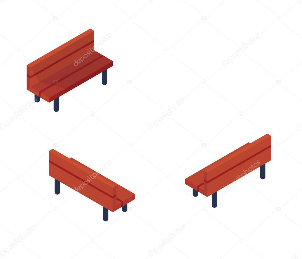 Flat Vector Element for Exterior Facade or Game Design in Colorful Minimalist Flat Vector