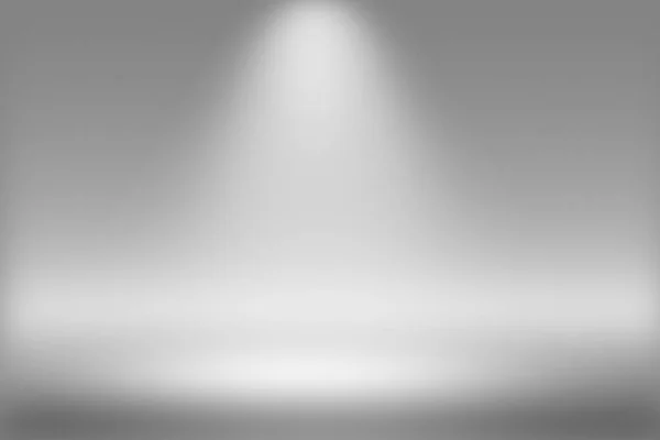 製品ショーケーススポットライトの背景 - ホワイトクリアフォトグラファースタジオで高いラウンドプラットフォーム — ストック写真