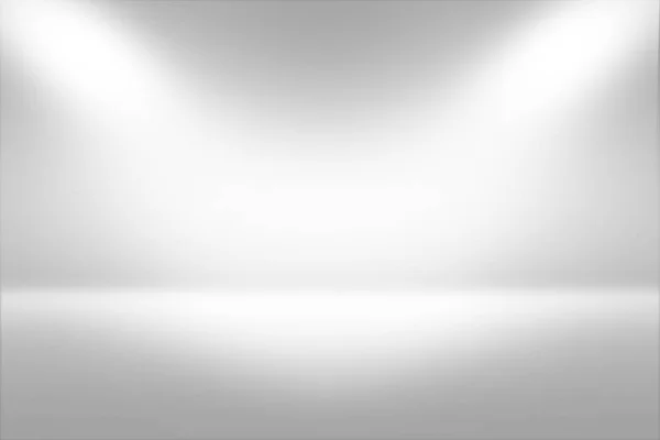 Product Showscase Spotlight achtergrond - scherpe en duidelijke oneindige Horizon witte vloer — Stockfoto