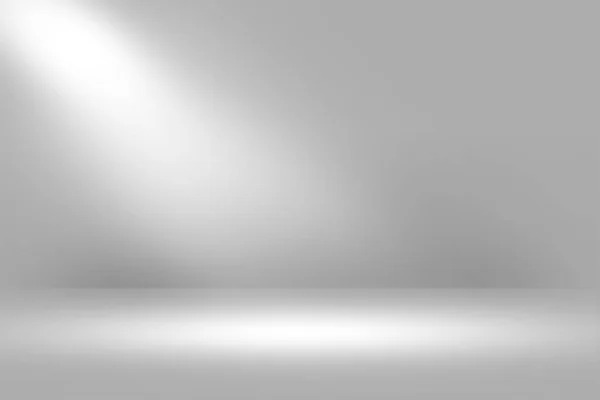 Продукт Виставковий прожектор фон криза і чиста нескінченна біла підлога — стокове фото