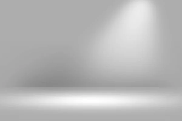 Produto Showscase Spotlight fundo - Crisp e claro Infinito piso branco — Fotografia de Stock