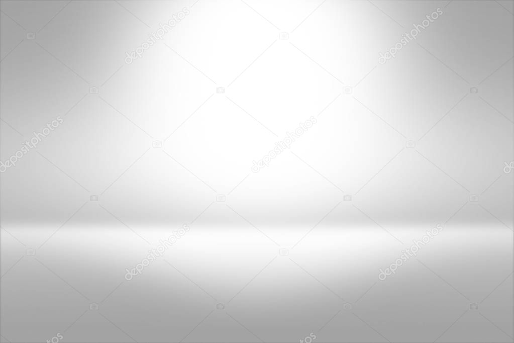 Product Showscase Spotlight Background - Crisp and Clear Infinite Horizon White Floor