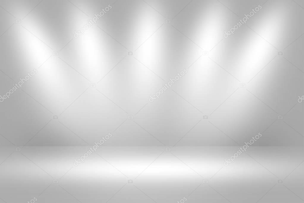 Product Showscase Spotlight Background - Crisp and Clear Infinite White Floor