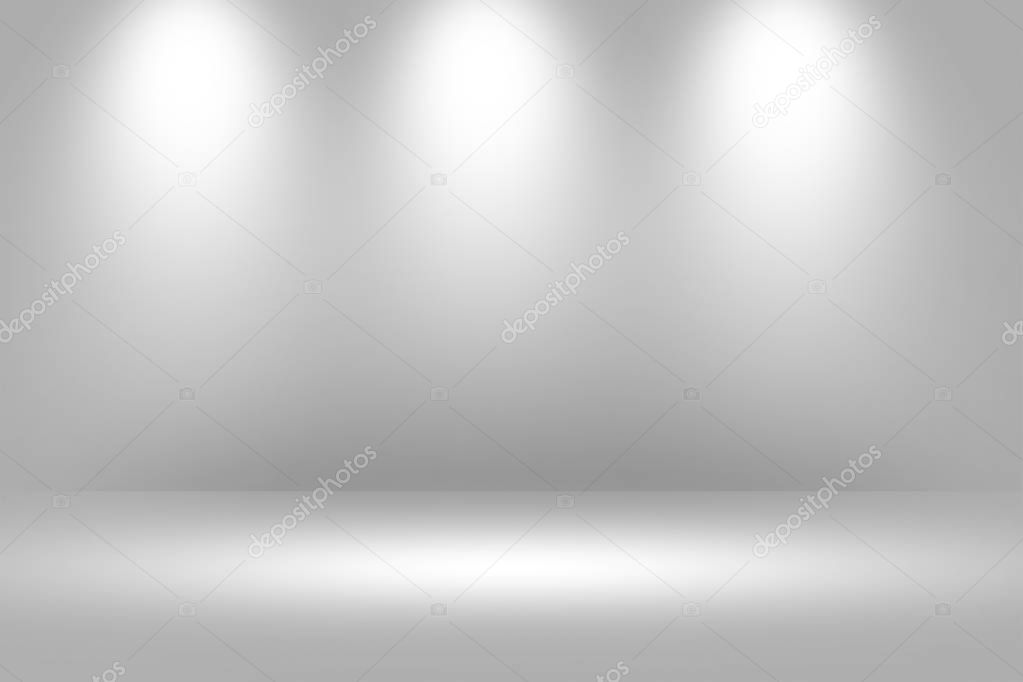 Product Showscase Spotlight Background - Crisp and Clear Infinite White Floor