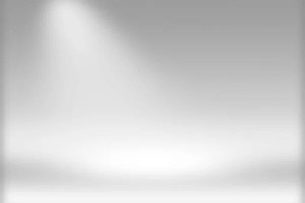 Latar Belakang Spotlight Showscase Produk - Lembut dan Fuzzy Infinite White Horizon — Stok Foto
