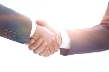 Sonra iyi bir anlaşma tokalaşırken iş adamları