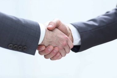 Sonra iyi bir anlaşma tokalaşırken iş adamları