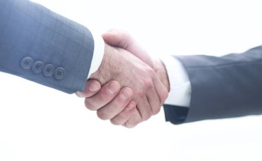 Sonra iyi bir anlaşma tokalaşırken iş adamları