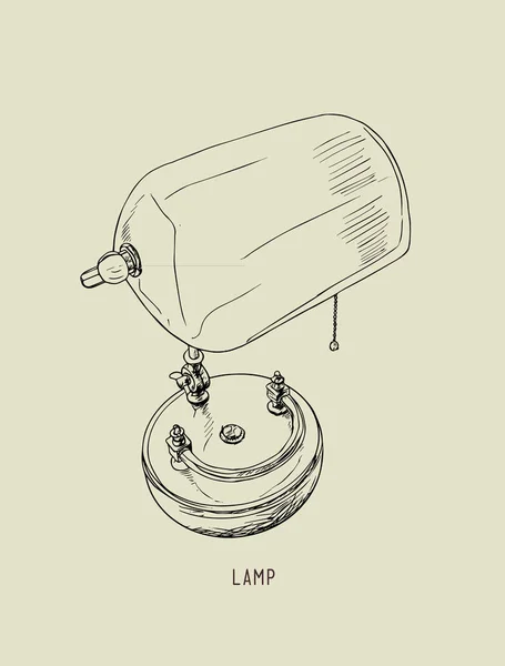 Векторная настольная лампа — стоковый вектор