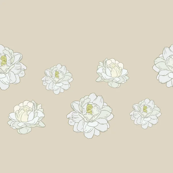 Geleneksel anneler günü, el çizmek sketc kullanımda Yasemin çiçeği — Stok Vektör