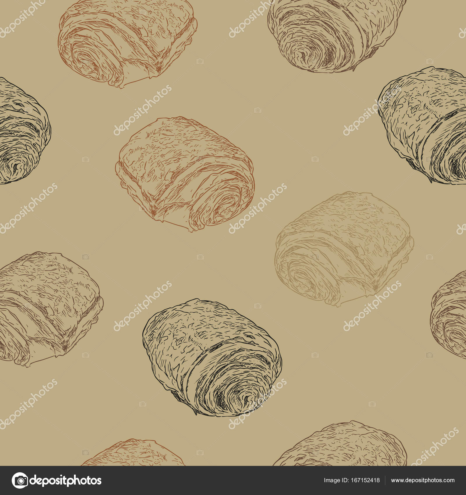 Chocolate Croissants Pain Au Chocolat Traditional French Pastry Hand Draw Sketch Seamless Pattern Vector By Kirpmunhotmail Chocolate Croissants Pain Au Chocolat Traditional French Pastry Hand Draw Sketch Seamless Pattern Vector By Kirpmunhotmail