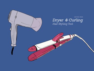 Saç Şekillendiriciler, kurutma ve curking saç aracı.
